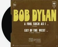 BOB DYLAN A Fool Such As I Vinyl Record 7 Inch French CBS 1974